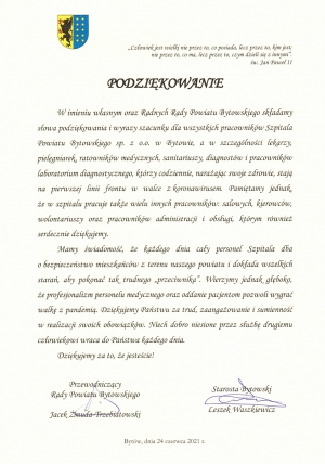 Podziękowania