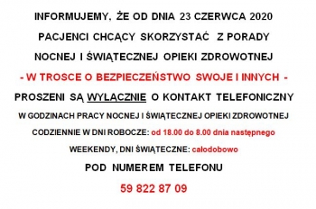 UWAGA PACJENCI!!