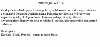 Podziękowanie