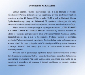 Zaproszenie na szkolenie