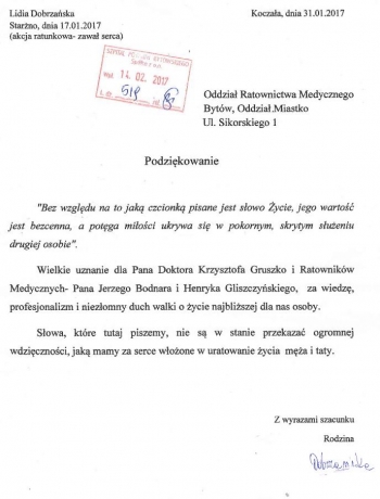 Podziękowanie